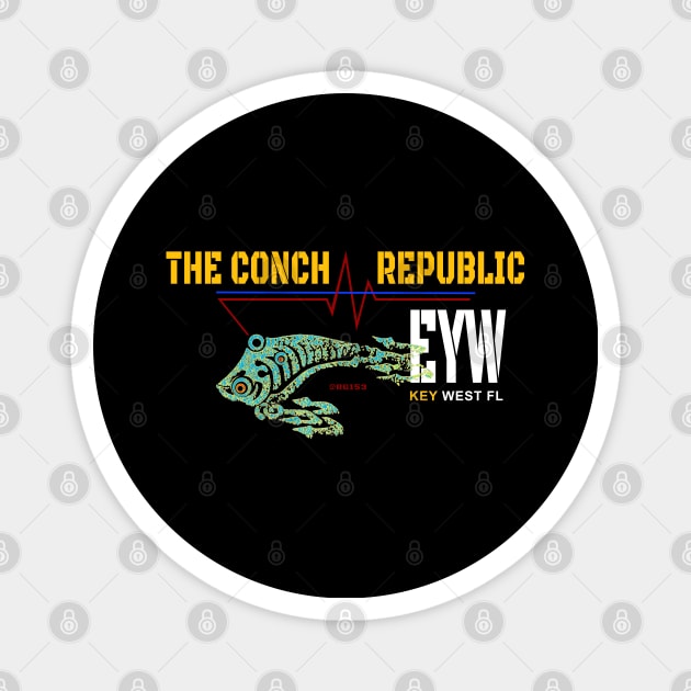 The Conch Republic of Key West, FL Magnet by The Witness